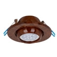 thumbnail image 1 of Estevez Luminario Empotrable EYEBALL Madera para Techo con Portalámparas GX5.3 MR16 IP20, 1 of 7