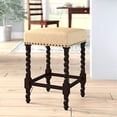 thumbnail image 2 of Remick 24" Counter Stool - Espresso - Linen Upholstery, 2 of 3