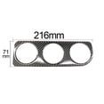 thumbnail image 3 of Real Bright Soft Car Interior Carbon Fiber Sticker DecorationCarbon Fiber Climate Control Cover For Toyota Corolla 2014-2018 Type AAuto Car Protection Interior Accessories, 3 of 8