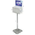 thumbnail image 2 of Azar Displays Extra-Large Pedestal Lottery Box With Pocket, 57-3/4"H x 16"W x 16"D, White, 2 of 3