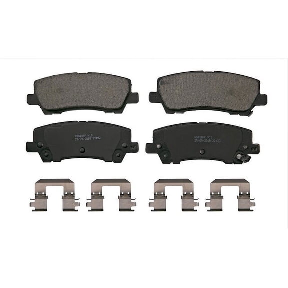 Rear Brake Pad Set - Compatible with 2015 - 2023 Ford Mustang 2016 2017 2018 2019 2020 2021 2022