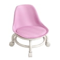 thumbnail image 3 of Taburete con ruedas para pedicura, muebles giratorios de 360  degree, regalo, cojín de cuero PU, asiento con ruedas, taburete corto, silla giratoria Gloria Asiento rodante bajo, 3 of 9