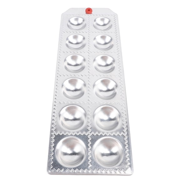 YAHHU 12‑Hole Aluminum Ravioli & Pasta Maker – Easy‑Clean, Time‑Saving Dough Mold for Home & Restaurant Use