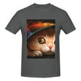 thumbnail image 4 of Bingfone Animal Cat Men'S Loose Fit Short-Sleeve Pocket T-Shirt, 4 of 7