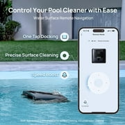 Beatbot AquaSense 2 Ultra Cordless Pool Vacuum Robot for Complex Pools, Pool Mapping with AI Camera, 5-in-1 Cleaning, Smart Surface Parking, Water Surface Cleaning, Water Clarification Blue