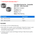 thumbnail image 2 of Front Wheel Bearing Set - Compatible with 2002 - 2006 Acura RSX 2003 2004 2005, 2 of 2