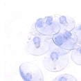 thumbnail image 4 of Unique Bargains 12 Pcs 40mm Home Bathoom PVC Clear Blue Plastic Suction Cup Hook, 4 of 5