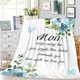 thumbnail image 2 of LHSHID Gifts for Mom Blanket for Mom from Daughter Son Birthday Gifts for Mom Flower Butterfly Soft Flannel Throw Blanket for Sofa Couch 30"x40", 2 of 7
