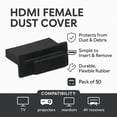 thumbnail image 3 of Cable Leader HDMI Female Dust Cover, Black Color, 50pcs/Bag, 3 of 4