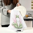 thumbnail image 7 of GZHJMY Funny Frog Doing Yoga 1PCS Kitchen Towels Dish Clothes Absorbent Dishcloths Reusable Rapid Drying for Kitchen Bathroom Hotel Household Hand Towels 29"X18" inch, 7 of 7