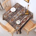 thumbnail image 2 of Multicolor Geometric Boho Pattern Square Tablecloth,Waterproof Square Table Cover,Wipeable Spillproof Washable Table Cover for Home Kitchen Party Decor 52"x52"(132x132cm), 2 of 6