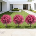 thumbnail image 5 of Aff*ordable！Outdoor Artificial Cedar Topiary Tree with Ground Insert Spike, Faux Evergreen Shrub for Front Yard Walkway, No Maintenance Potted Plant for Porch Home Decor, 5 of 6