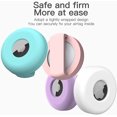 thumbnail image 2 of Juego de 4 fundas protectoras de silicona ZHAOCHENG para collares de perros Compatible con Air tags 2021 Blanco Azul Rosa Morado, 2 of 5