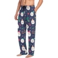 thumbnail image 4 of GZHJMY Christmas Santa Pajama Pants for Men, Lounge Pants Lightweight Men Pajama Bottoms with Drawstring Pockets, Christmas New Year Birthday Gifts, Medium, 4 of 6