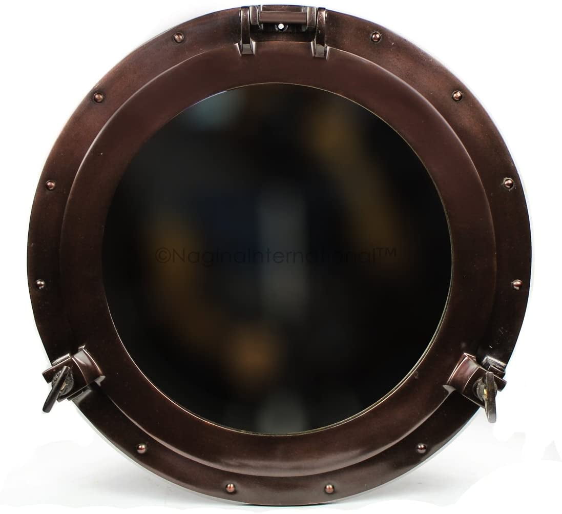 Details about   Aluminium 15" Ship Porthole Window Mirror Antique Nautical Round Wall Porthole 
