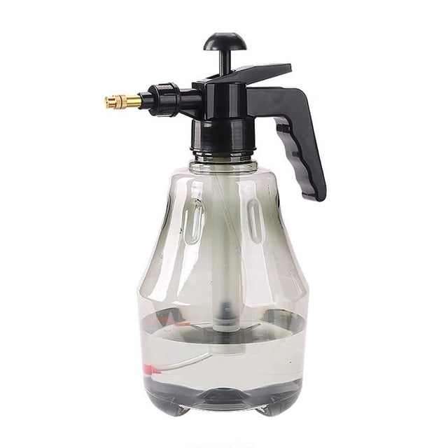Bouteille de Pulvérisation Haute Pression 1500ml 11.22x7.09 Po Buse Réglable 360° pour Jardin Intérieur Extérieur Nettoyage (Gris)