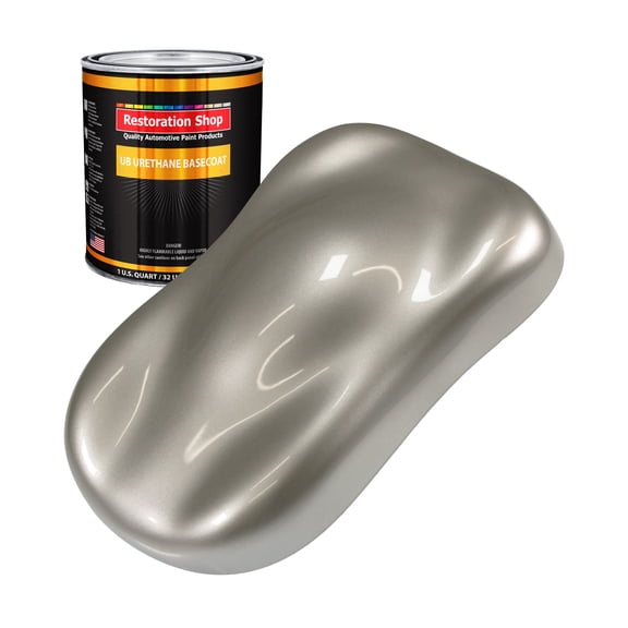 Bright Silver Metallic 1 Quart URETHANE BASECOAT Car Auto Body Paint