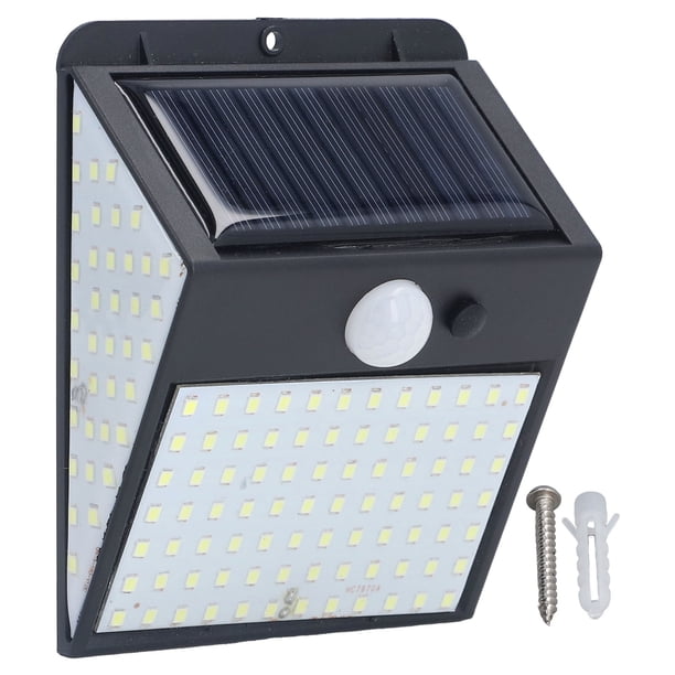 Luces solares, luz blanca, lámpara LED, perlas de lámpara, detección de movimiento de alta sensibilidad, protección IP65, luz de seguridad exterior sin cableado