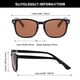 thumbnail image 4 of Gafas de sol DUSHINE polarizadas estilo retro clásico para mujer, 4 of 7
