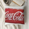 Cola Diet Coke Can Classic Gray Embroidered Plush Throw Pillow