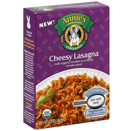 Annie's Homegrown Cheese Lasagna Skillet Meals, 6.4 oz (Pack of 6)