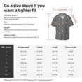 thumbnail image 5 of Honeii 's Airplane Routes Around The World for men's short-sleeved button-up collared shirt featuring a pocket, perfect for beach vacations, and travel adventures., 5 of 5