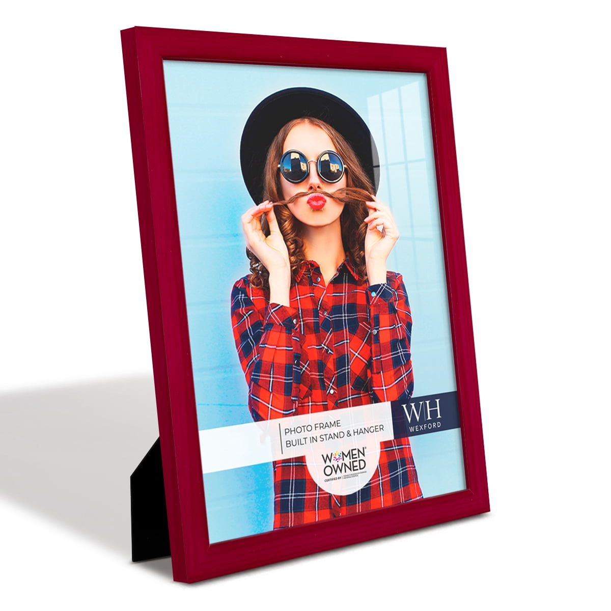 Woodgrain 11 in. x 14 in. Cherry Red Picture Frame