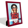 thumbnail image 2 of Woodgrain 11 in. x 14 in. Cherry Red Picture Frame, 2 of 7