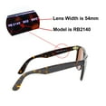thumbnail image 6 of Walleva Fire Red Polarized Replacement Lenses for Ray-Ban RB2140 54mm Sunglasses, 6 of 6
