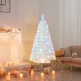 thumbnail image 4 of Costway 5 FT Artificial Xmas Tree with 170 PET Branch Tips 24 Colorful Snowflake LED Lights, 4 of 10