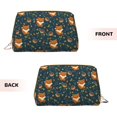 thumbnail image 3 of Easygdp Cute plant fox Leather Makeup Bag Zipper Pouch Travel Cosmetic Organizer for Women and Girls, Make up Bag with Zipper, 3 of 8
