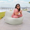 thumbnail image 3 of Big Joe Luft Outdoor Patio Chair, Lightweight Bean Filling, Outdoor Performance Linen, Sunday Gray, 3 of 8