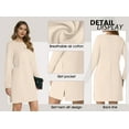 thumbnail image 6 of JWD Dresses for Women Casual Long Sleeve Dress Fall Cozy Travel Airport Outfits Apricot S, 6 of 9