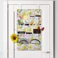thumbnail image 2 of Summer Hanging Pocket Organizer, Cheerful Vivid Pattern of Flowers and Lemons, Printed Polyester Storage Bag with Pockets, 21" x 31", Multicolor, 2 of 2