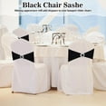 thumbnail image 5 of Wehilion Spandex Chair Sashes with Crown Buckle Spandex Stretch Chair Bands Cover Ties with Buckle Slider Chair Cover Band Chair Sashes Chair Cover Bands with Buckle,20/30/50/100pcs, 5 of 7