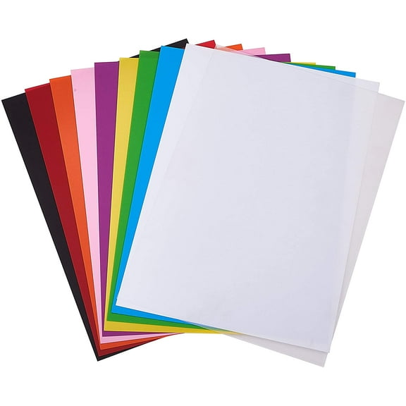 10pc DIY Heat Shrink Sheets Film For DIY Jewelry Making and Drawing Craft Mixed Color 29x20x0.03cm