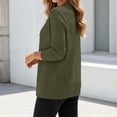 thumbnail image 6 of Oiangi Women's Cardigan Sweaters Long Sleeve Button Down Knit Cardigan Open Front Jumper Tops for Winter Warmth Green 2XL, 6 of 7