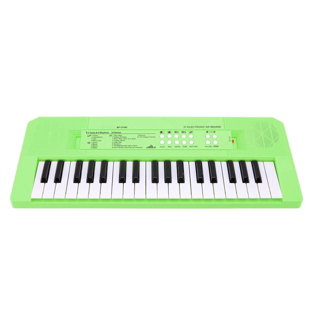 Piano Keyboard Toy, Educational Children Electronic Keyboard With Microphone For Home For Kid Green