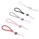thumbnail image 2 of BRIGHTFUFU 5pcs Cordones para teléfono celular Plum Blossom Mano Correa de muñeca Cadena corta Llavero Accesorios de bricolaje para estudiantes adultos (negro, blanco, rojo, rosa, morado), 2 of 7