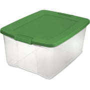 Sterilite 65-Quart Latch Box, Elf Green (Available in Case of 6 or Single Unit)