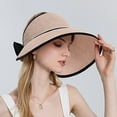 thumbnail image 6 of AWZXDE Women's Outdoor Solid Sun Hat with Back Bow, Finish Casual Cap for Sun Pink,One Size, 6 of 6