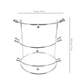 thumbnail image 6 of 3-Tier Crown Exhibition Stand - Metal Wedding Headband Display Rack for Bridal Shop Use, 6 of 8