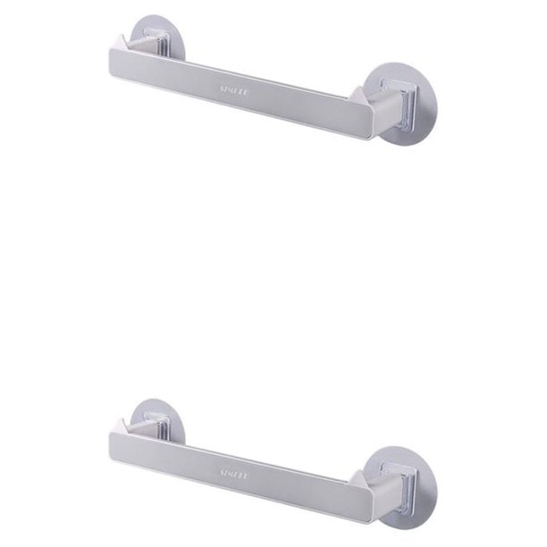Yuarrent Estante de almacenamiento de zapatos montado en la pared, zapatilla, estante colgante, organizador de zapatos, el mejor soporte Gris 2Conjunto