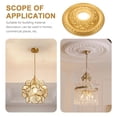 thumbnail image 3 of LOLIPPYY Steel Reinforced Plastic Golden Ceiling Medallion for Stylish Ceiling Fan and Light Fixtures, 3 of 5