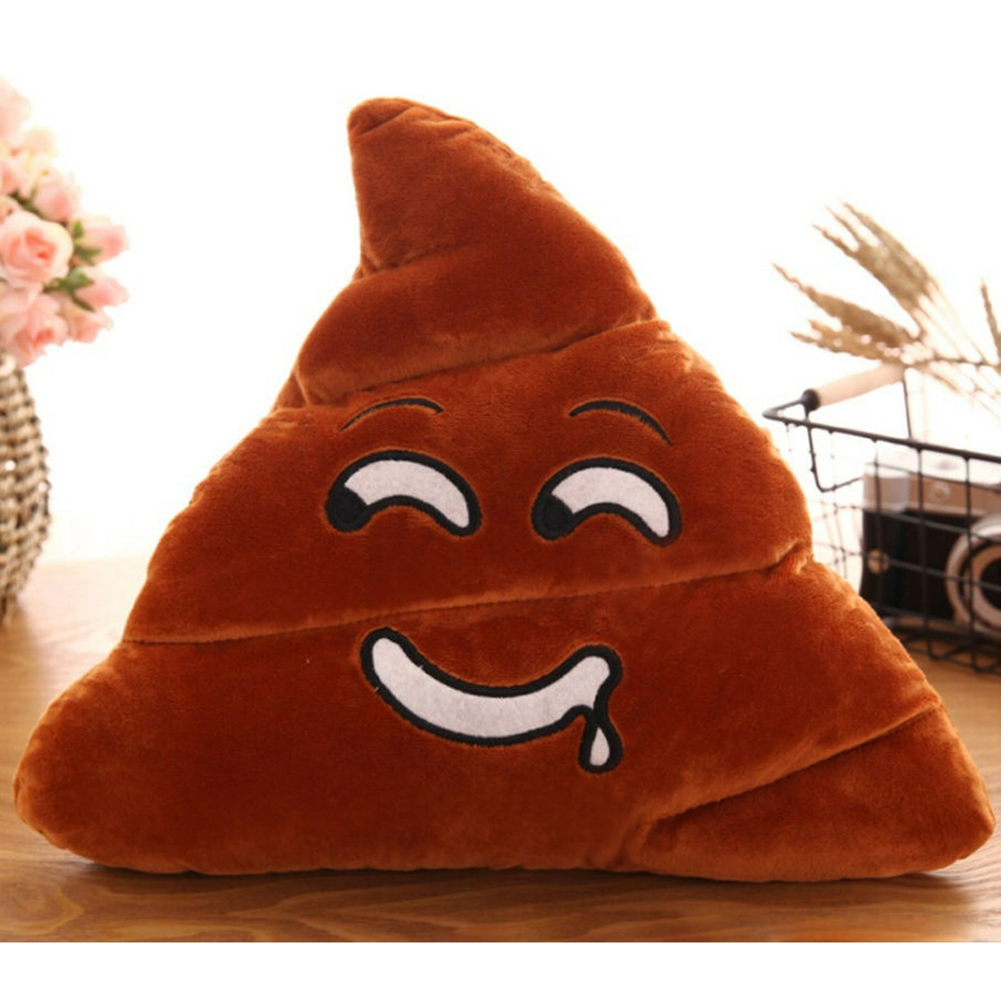 Glitter poop emoji pillow hot sale