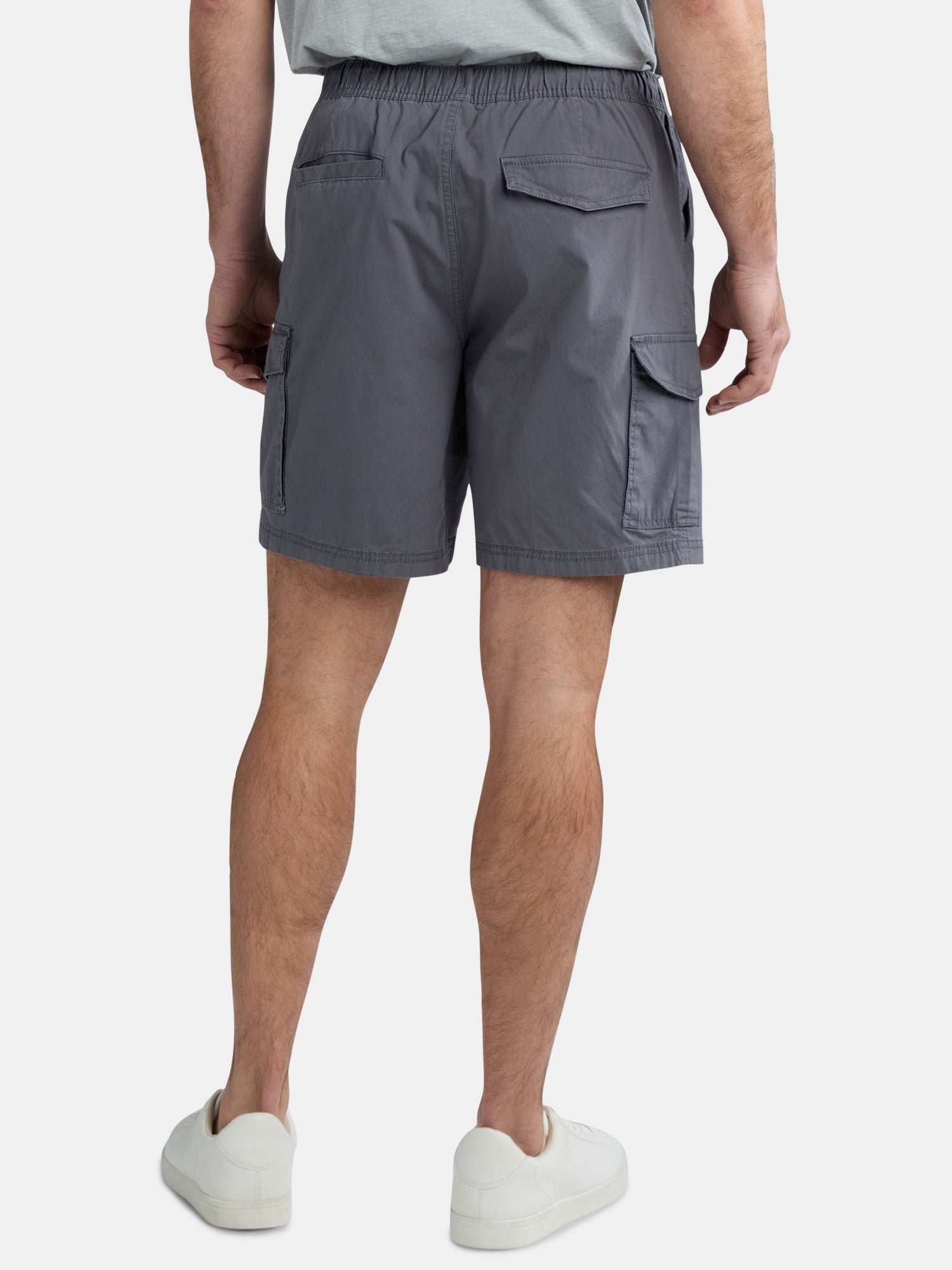 George Men's & Big Men's Pull-On Cargo Shorts, 8" Inseam, Sizes S-2XL