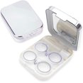 thumbnail image 1 of Two Packs Contact Lens Care Vision Care Nobleness Cute Contact Lens Cases Contact Lens Set Contact Lens kit Set Colored Contact Lenses for Women (Silver), 1 of 6
