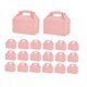 thumbnail image 4 of 20 piezas de cajas de pasteles de papel, portador de magdalenas, magdalenas, caja de postre, cajas de para graduación, bodas al aire libre, Rosa, 4 of 8