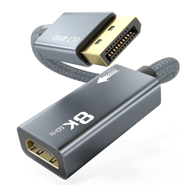 Adaptador DisplayPort a HDMI ULT-WIIQ 8K @60Hz DP 1.4a a HDMI 2.1
