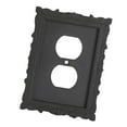 thumbnail image 2 of WLPZXP Light Switch Cover Plate Black Decorative for Household Bathroom Living Room Style B, 2 of 9